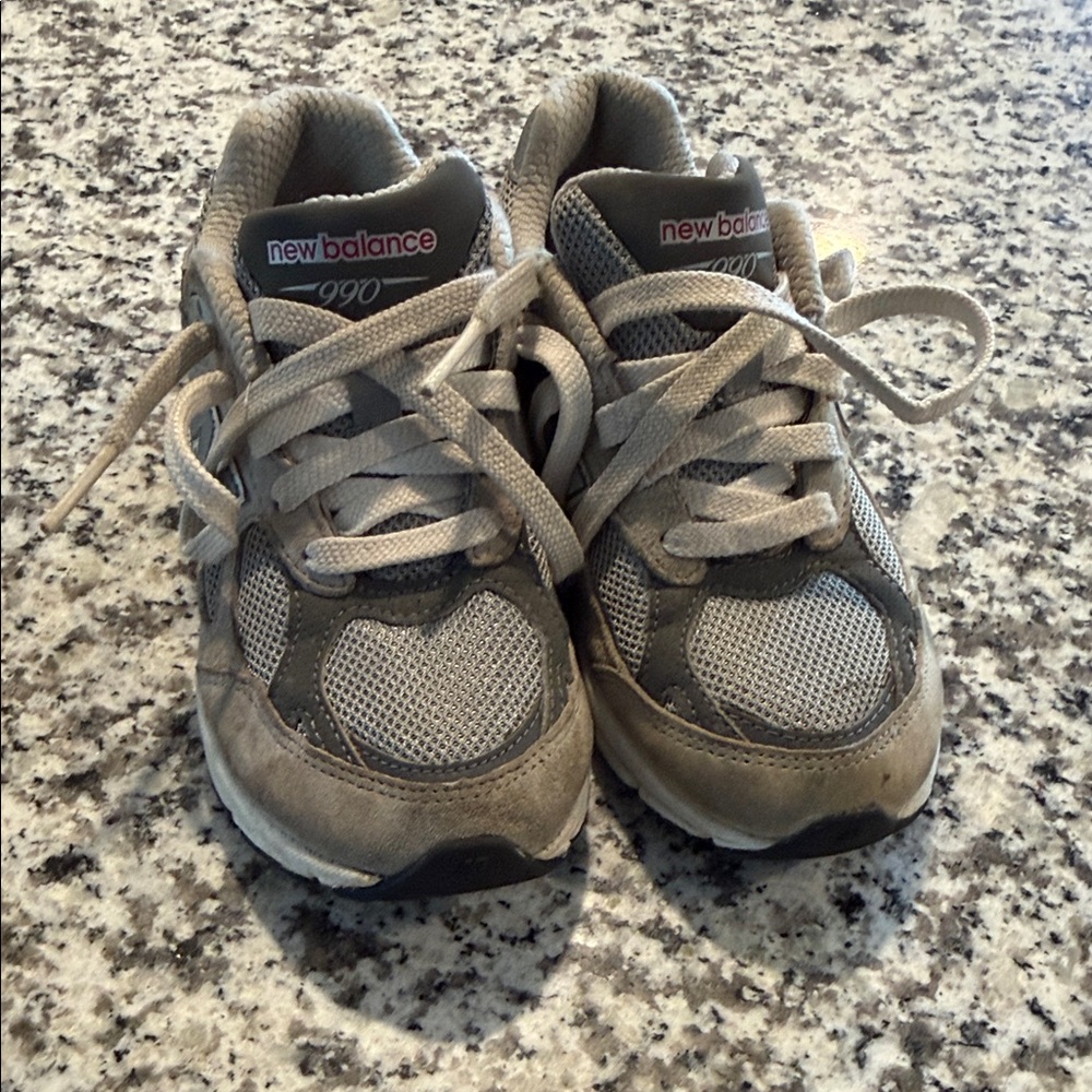 New Balance Kids' Sneakers in Gray and White